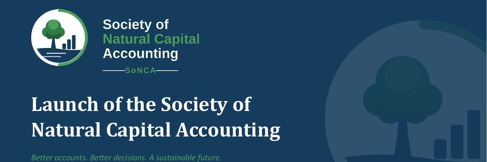 Title slide from the launch of the Society of Natural Capital Accounting, 18 August 2026